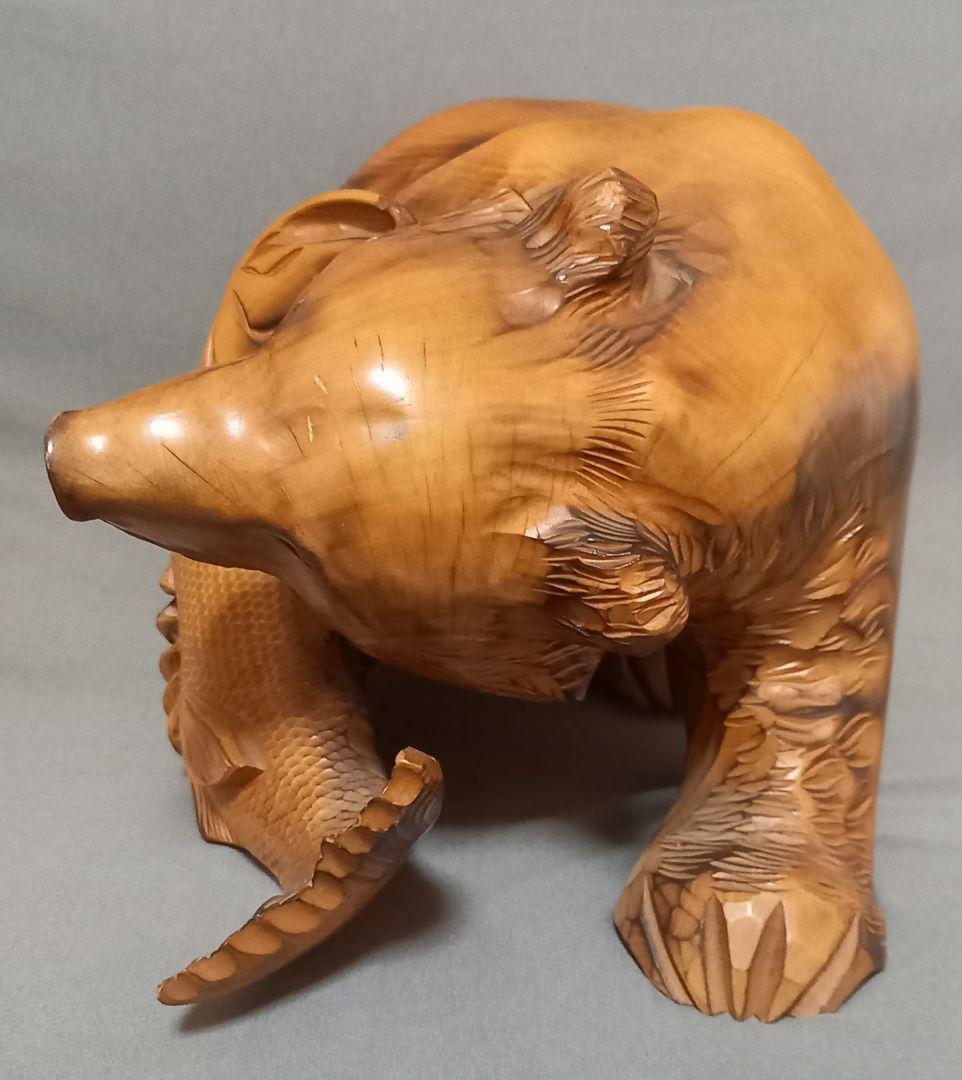 熊一刀彫　民芸品　アイヌ木彫り