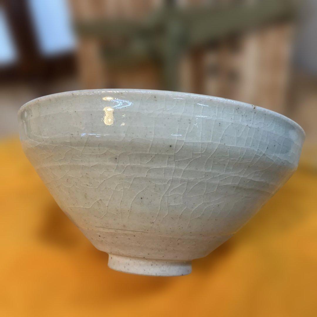 茶道具　白天目茶碗　加藤唐三郎　造　(尾州徳川家御用窯) 共箱　N286TK