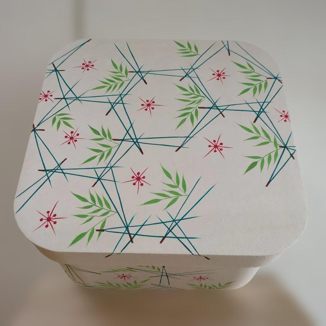 猗々斎好 蓬莱 茶箱　茶道具　木製　木箱　お点前　松葉　美品