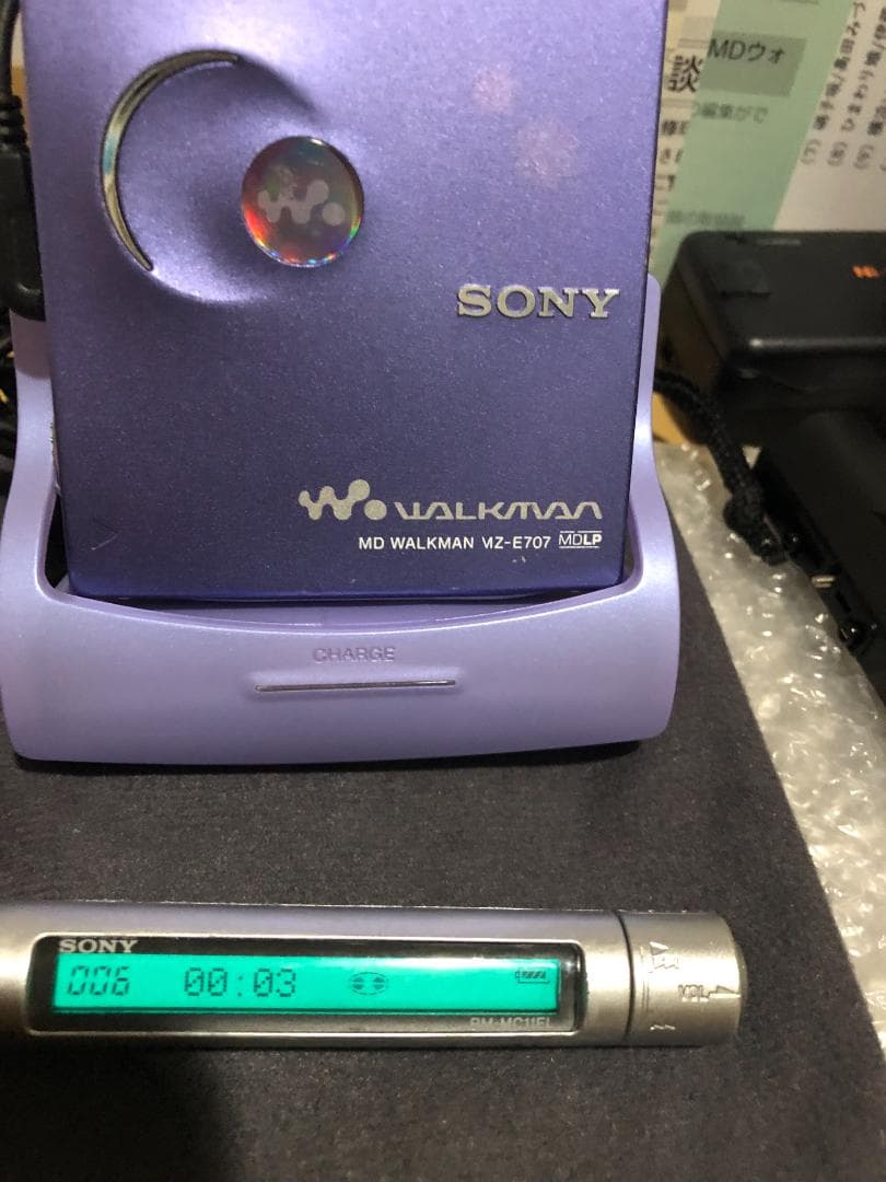 SONY MZ-E707 ポータブルMDプレーヤー MDLP対応 動作確認済