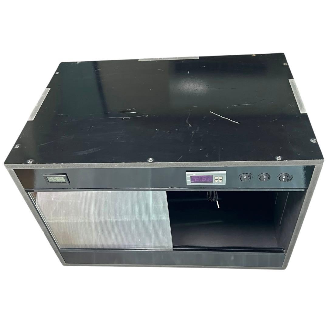 【サーモ内蔵・未使用】爬虫類 ケージ 60×40×40 ブラック