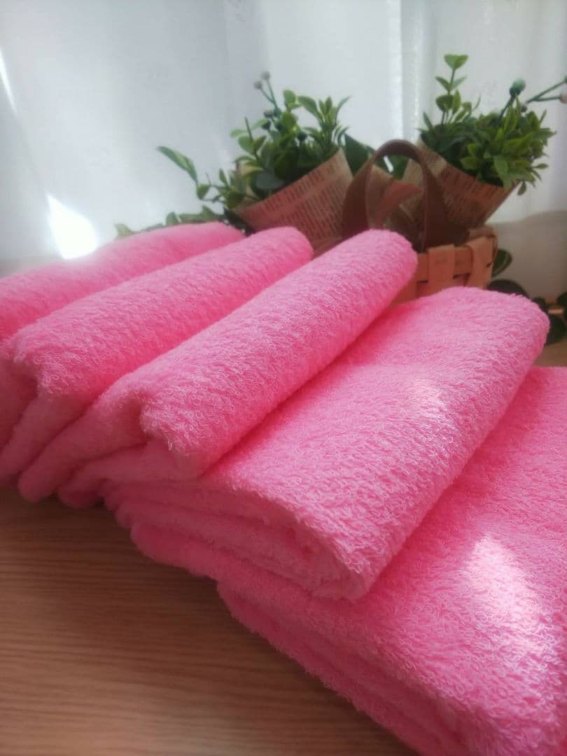 泉州タオル 高級綿ピンク糸フェイスタオルセット20枚 タオル新品 まとめ売り