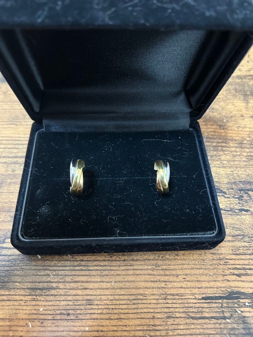 トリニティ　3連フープピアス（k18）（両耳）