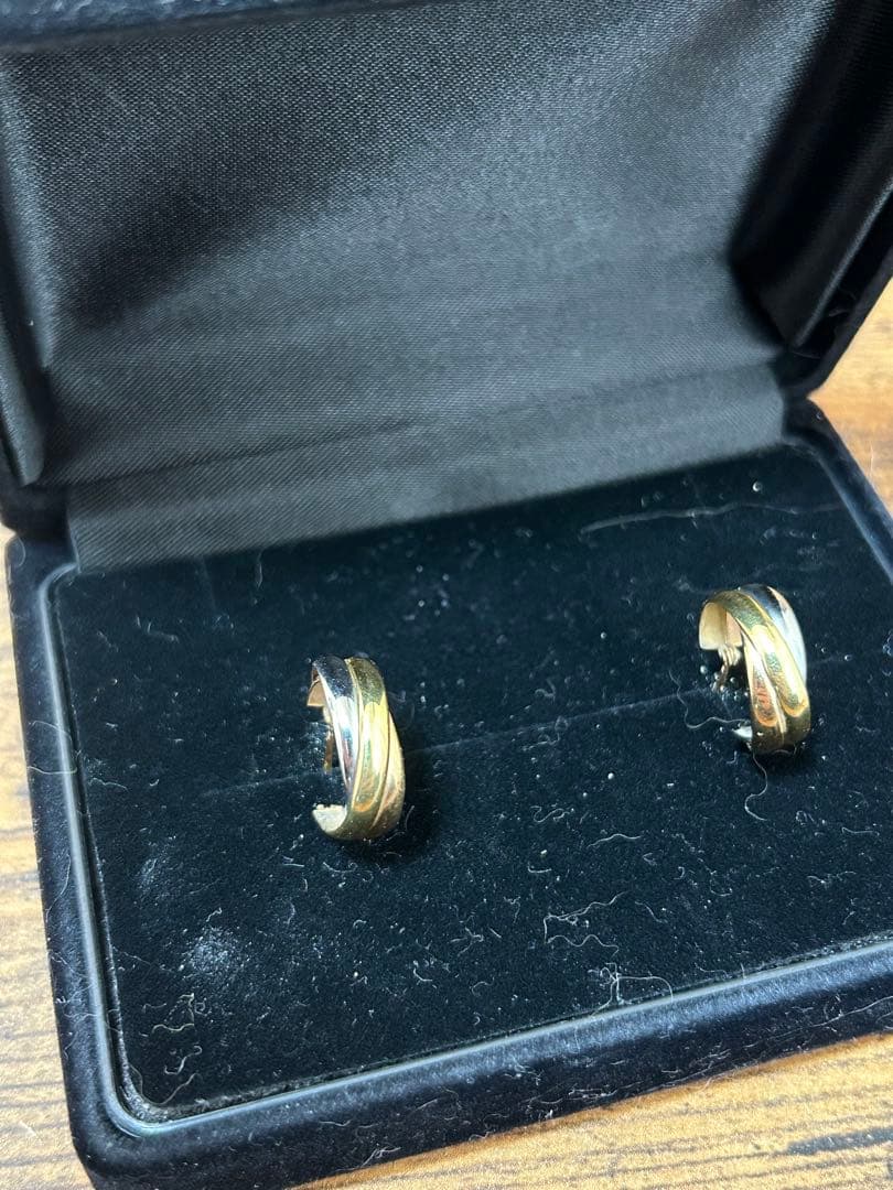 トリニティ　3連フープピアス（k18）（両耳）