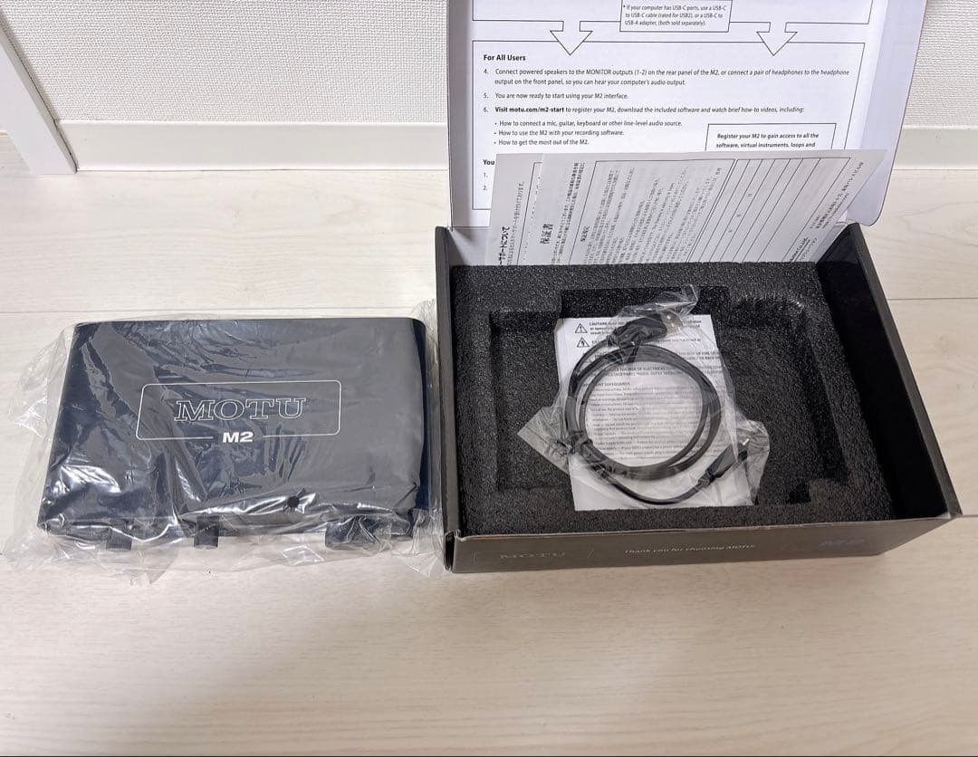 【ほぼ新品】MOTU M2 2in 2out USBオーディオインターフェース