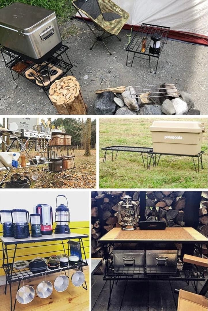 【セット】収納バッグ＆NANGOGEAR フィールドラック3枚＋竹製天板