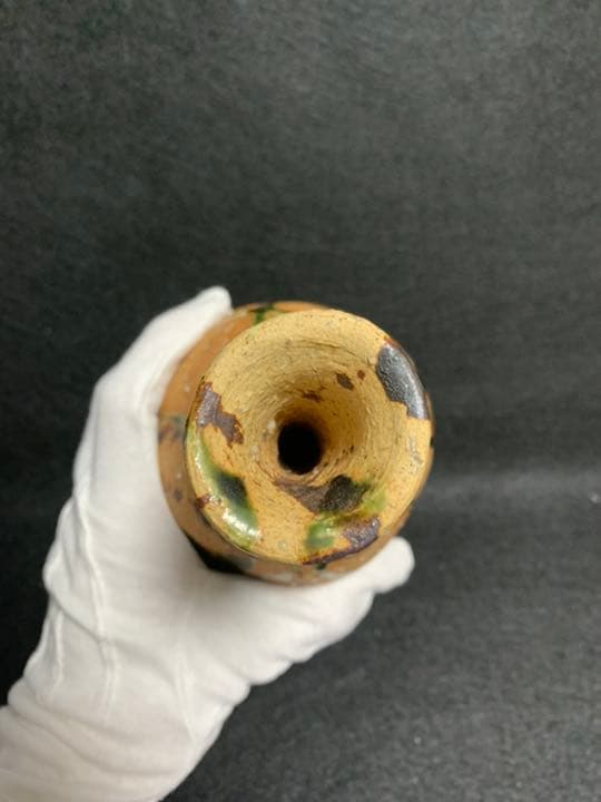 中島卓　伊賀織部　花入　飛鳥窯