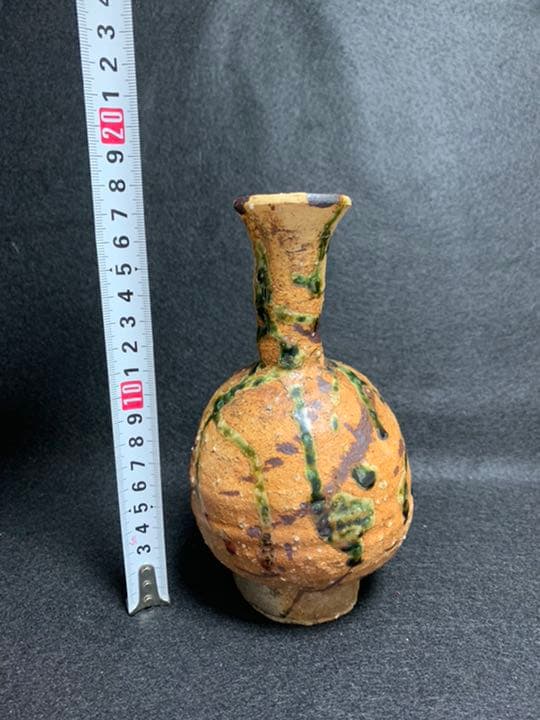 中島卓　伊賀織部　花入　飛鳥窯