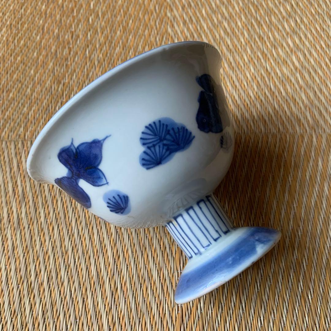 古伊万里 盃洗 金魚 染付