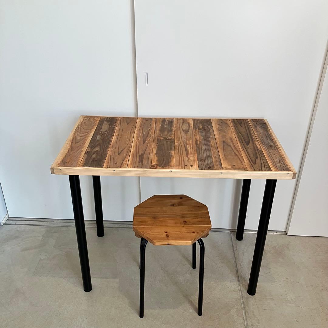 一点もの！杉古材のテーブル【ハンドメイド家具】