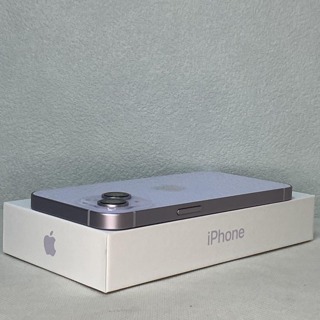 [極美品]IPhone14 ￼新品バッテリー100% SIMフリー