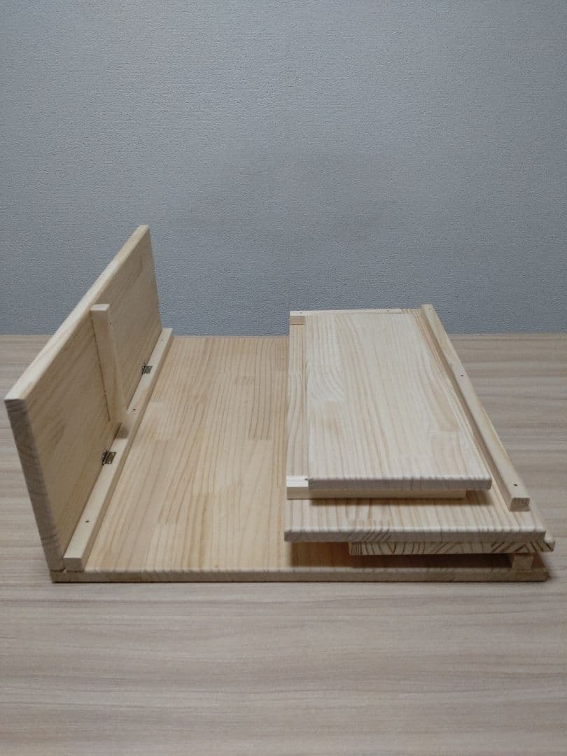 ☆完成品☆折りたたみできる レジカウンター 収納棚付☆