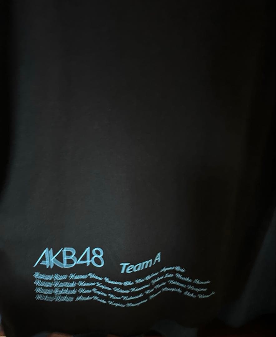 AKB48 Team A Tシャツ 初期メンバー ロゴ 黒 Lサイズ