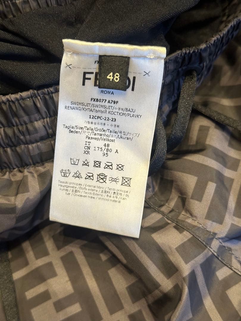 今月末出品終了 FENDIフェンディ　メンズ水着　スイムウェア48（L）