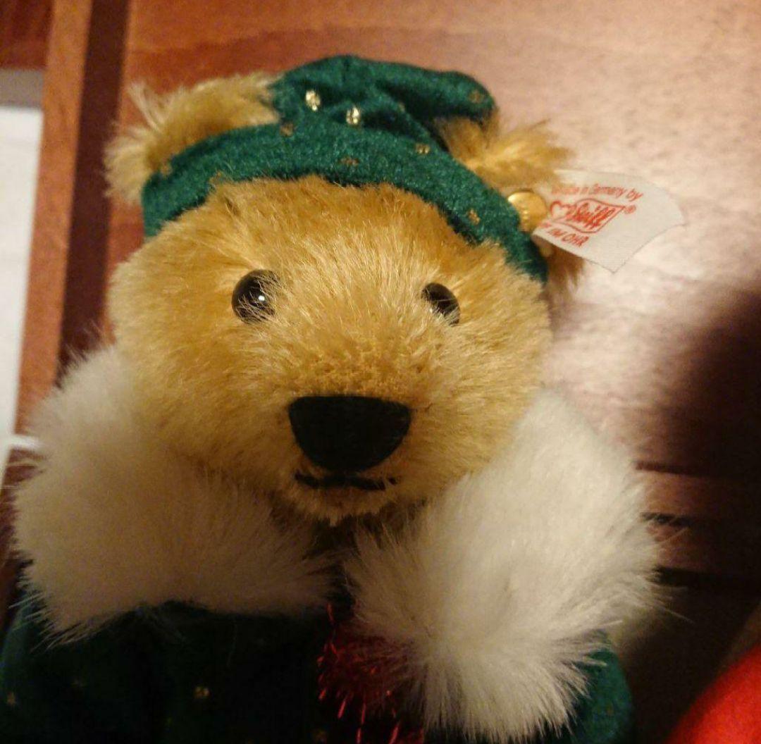 Steiff クリスマス衣装 クマのぬいぐるみ 2体セット　テディベア