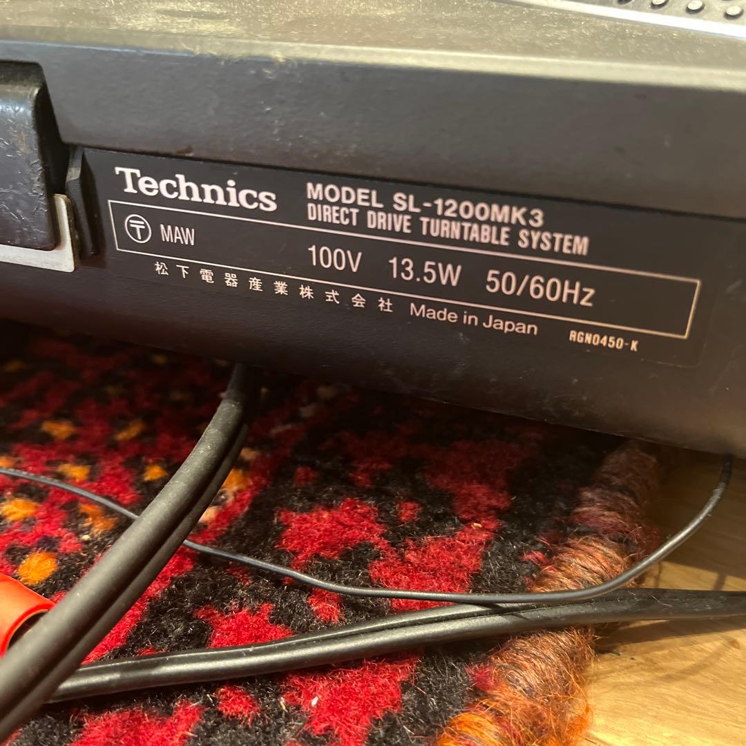 り*り様 Technics SL-1200MK3 レコードプレーヤー 本体 ター