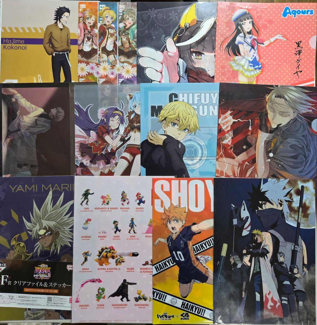 アニメグッズ キャラクターグッズ クリアファイル まとめ売り 300枚以上