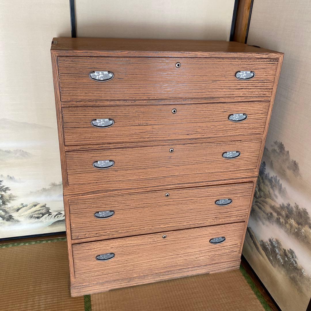 【16日まで限定お値下げ】箪笥 婚礼箪笥 古道具 桐 収納家具 インテリア ①