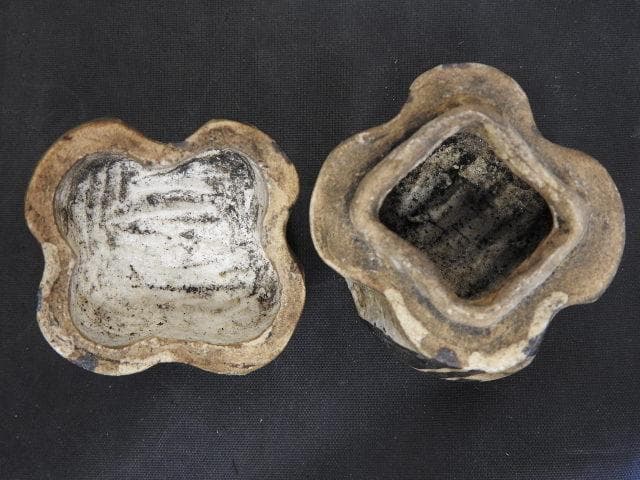 織部香合　時代箱　ＭＡ644