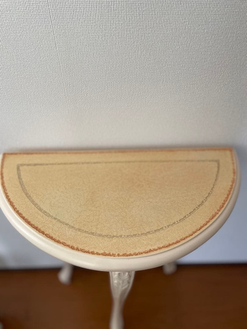 猫脚　半円　コンソール　テーブル　ディスプレイ　花台