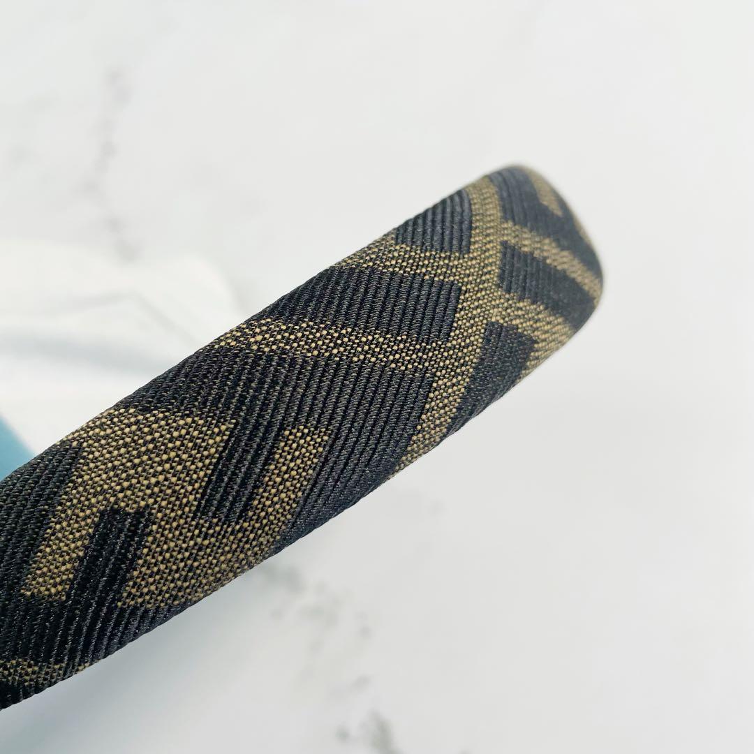 FENDI　フェンディ　カチューシャ　ズッカ柄　ヘアアクセサリー　ヘアバンド