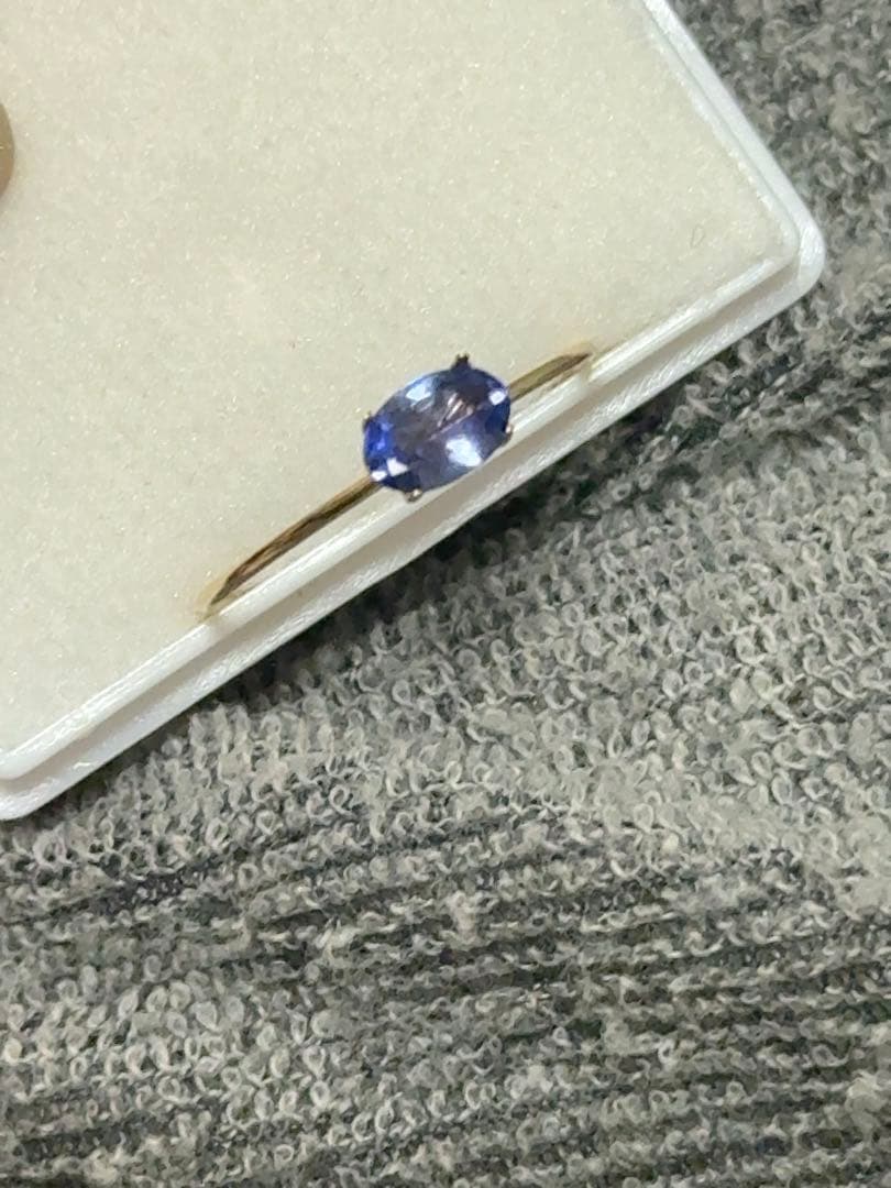 K10YG空枠 リング　オーバル 4x6