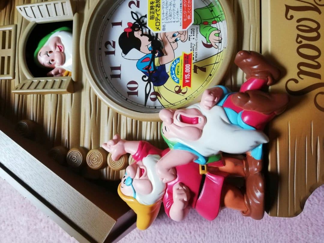 よ*ゆ様 新品未使用　ディズニー　振り子時計　白雪姫と七人の小人 壁掛け時計　か