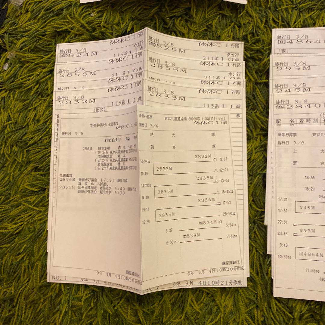 鉄道　スタフ　ミニ　籠原区　10行路