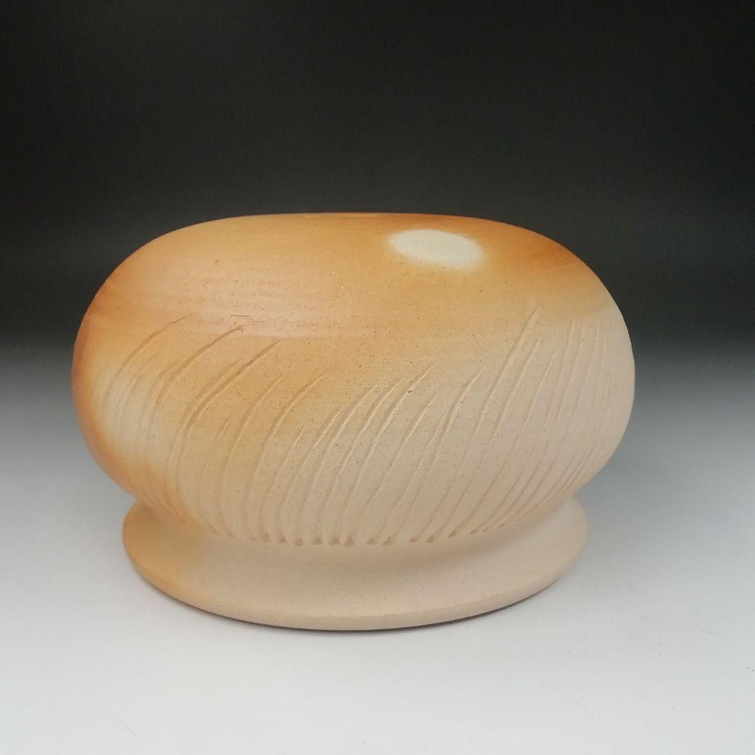 Ｔ４８１　建水　『ハンネラ　建水』『堀野証嗣』　共箱　茶道具