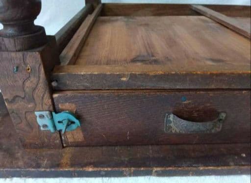 文机　寺子屋　時代家具　昭和レトロ　アンティーク　ローテーブル　引き出し付き