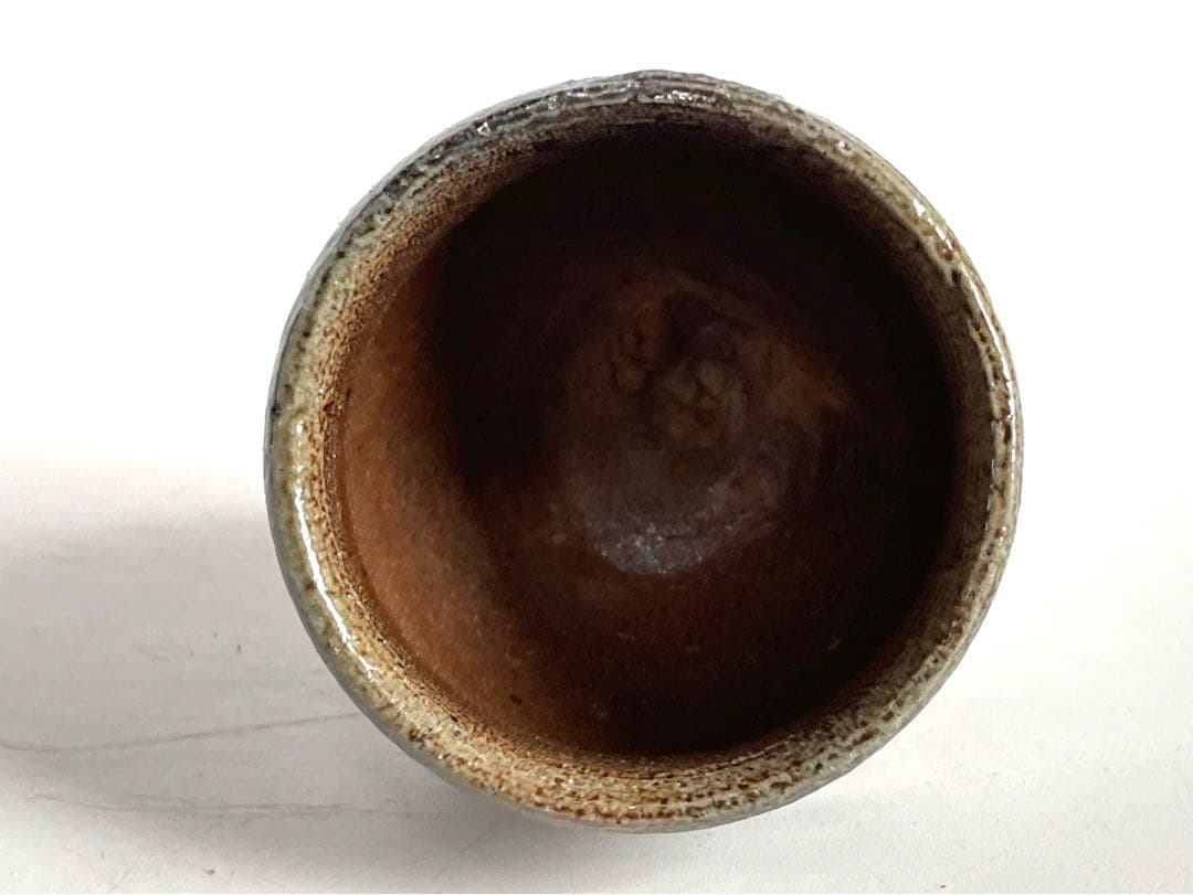 陶芸家　人間国宝　濱田庄司　塩釉酒呑　盃　ぐい呑　益子焼　浜田庄司