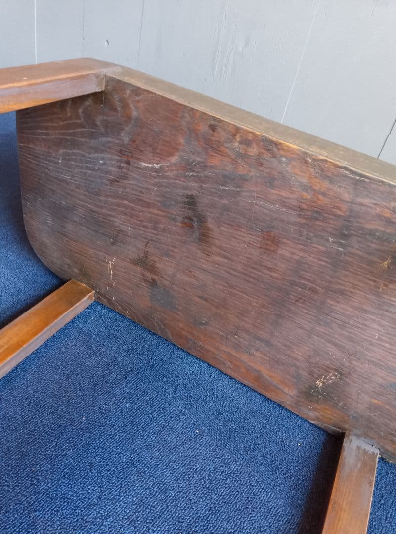 楕円形 木製テーブル　レトロ　ヴィンテージ