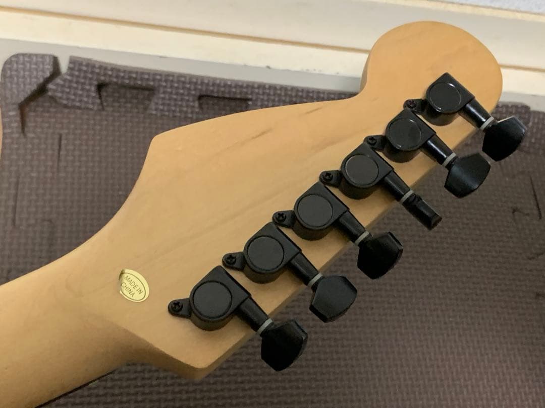 SELDER セルダー ストラトキャスター タイプ エレキギター 黒 緑 igb