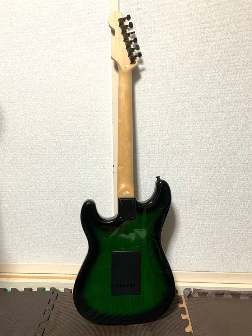 SELDER セルダー ストラトキャスター タイプ エレキギター 黒 緑 igb