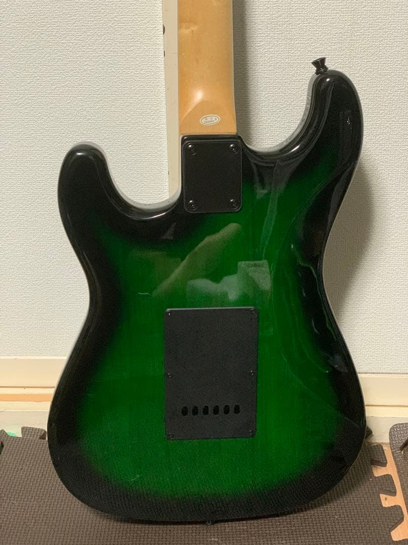 SELDER セルダー ストラトキャスター タイプ エレキギター 黒 緑 igb