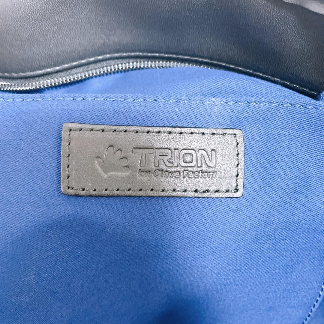 TRION トライオン ハンドバッグ ビジネス クラブレザー A4 ブラック