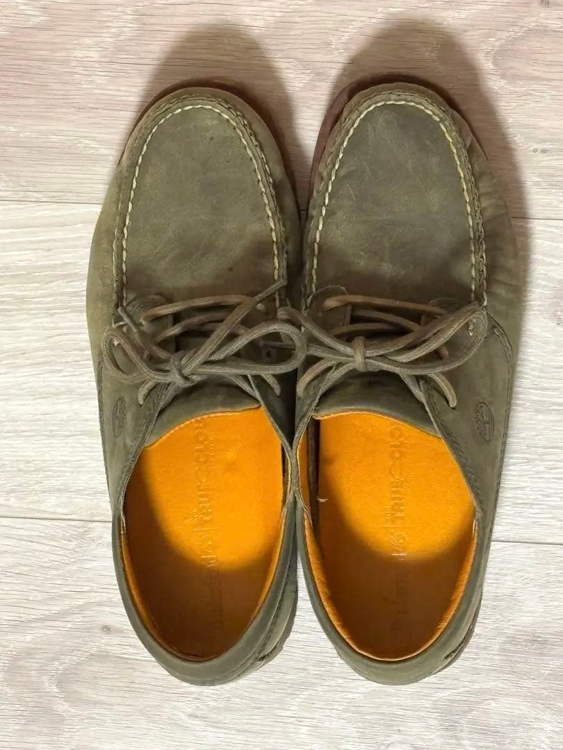 【即発送】ティンバーランド オリーブグリーン デッキシューズ