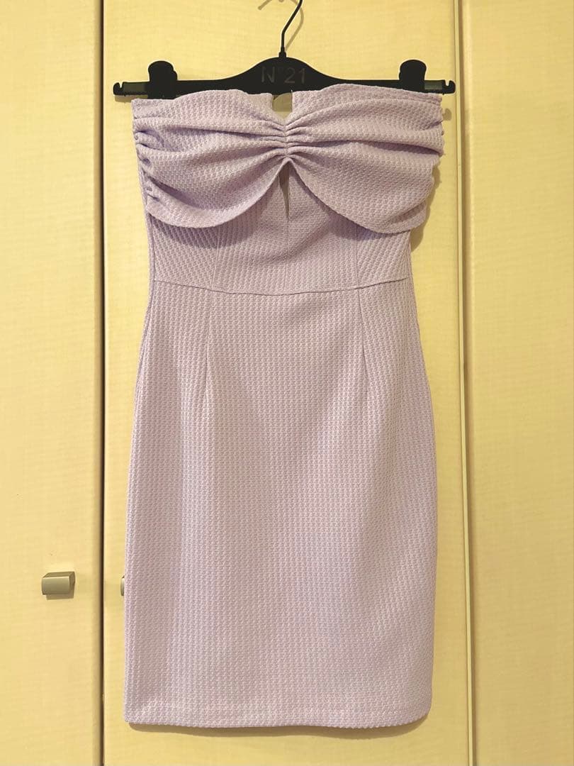 【RANS】ミニ/ドレス/ワンピース/ベア/タイト/ラベンダーRN0064LV