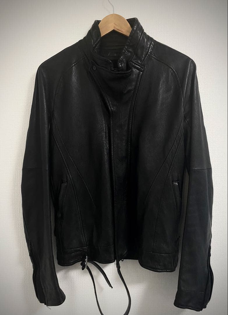 JULIUS ユリウス プロテクション　ライダース　ジャケット　レザー