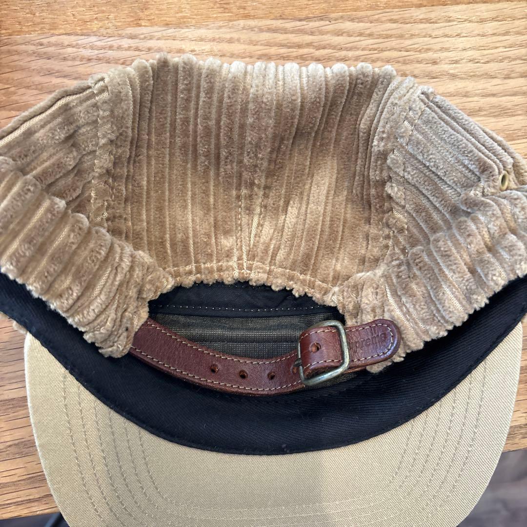 美品Supreme コーデュロイキャップ ベージュ