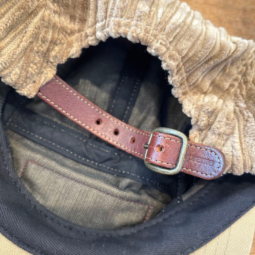 美品Supreme コーデュロイキャップ ベージュ