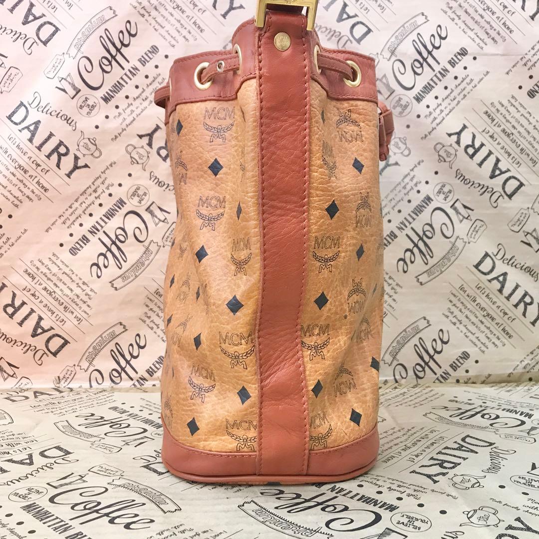 MCM ショルダーバッグ トート 巾着 ブラウン 旅行 フォーマル S3363