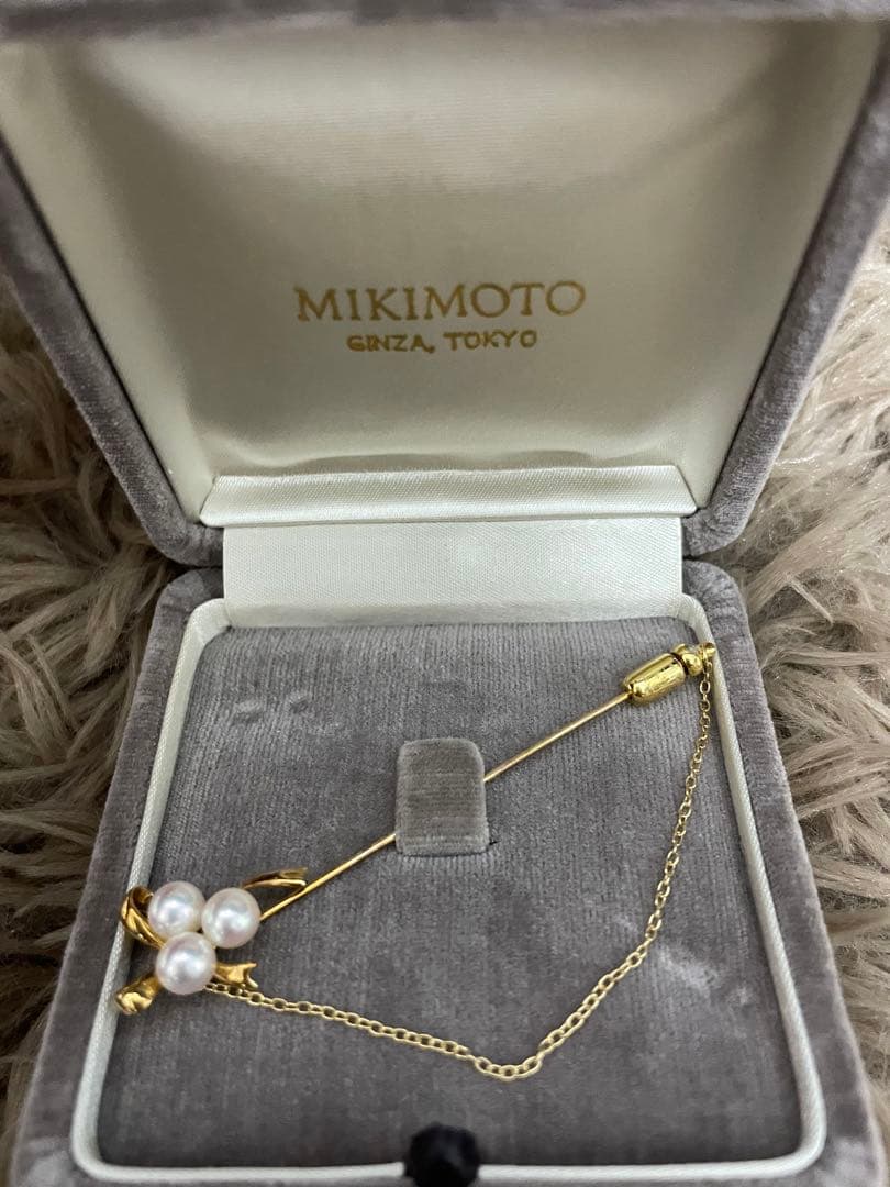 MIKIMOTO 真珠 花モチーフ ブローチ