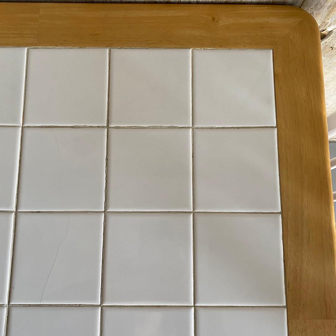 ダイニングテーブルセット　ダイニングチェア　タイルトップ　カントリー　レトロ