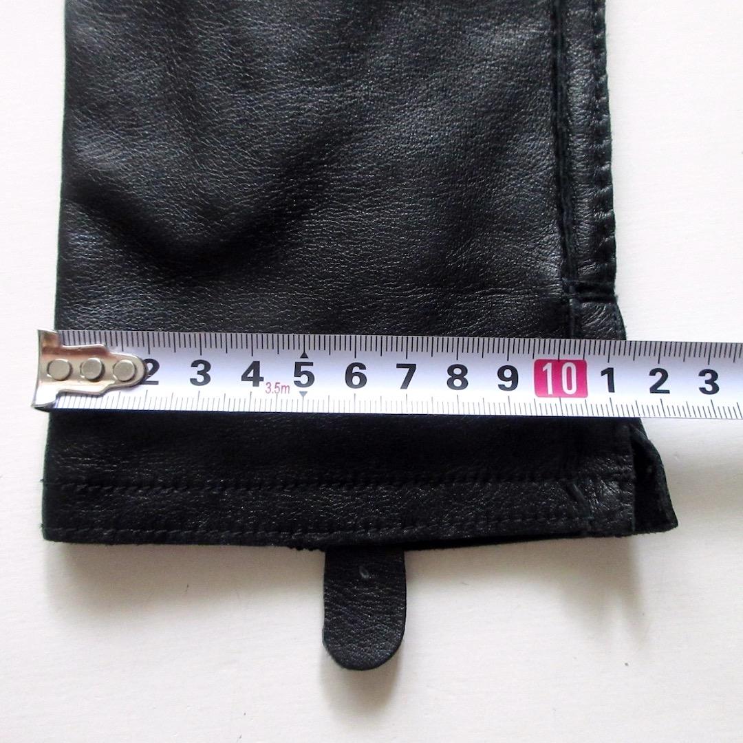 美品 POLO ラルフローレン 本革 手袋 レザーグローブ 黒 メンズ