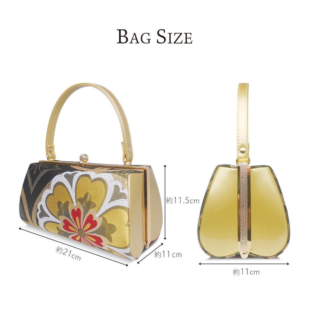 草履 バッグ セット 帯地 3枚芯 ヒール草履 振袖 uzouri52-5