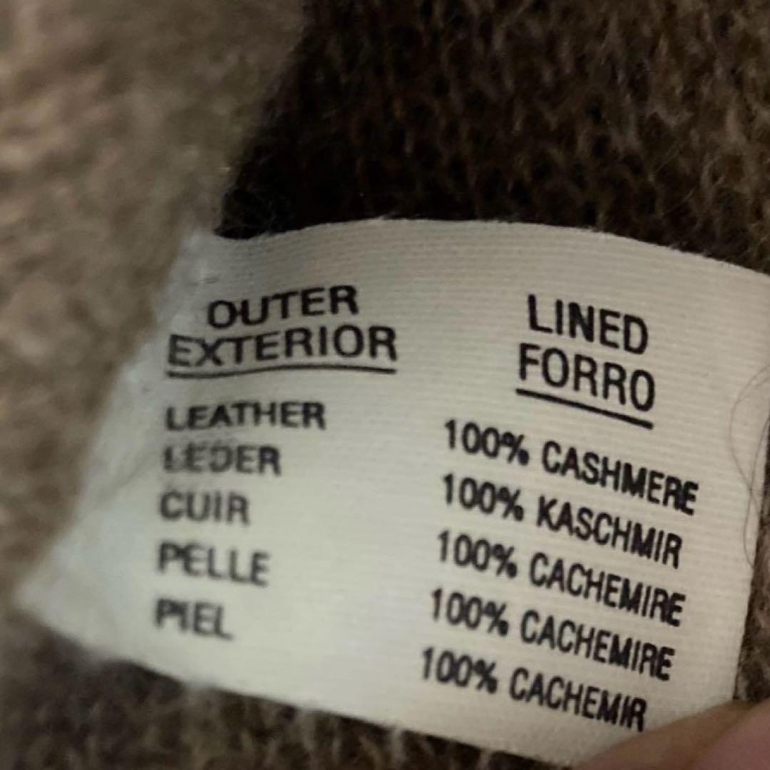 【新品】DENTS デンツ　手袋　革手袋　メンズ　グローブ　カシミヤ　ブラック