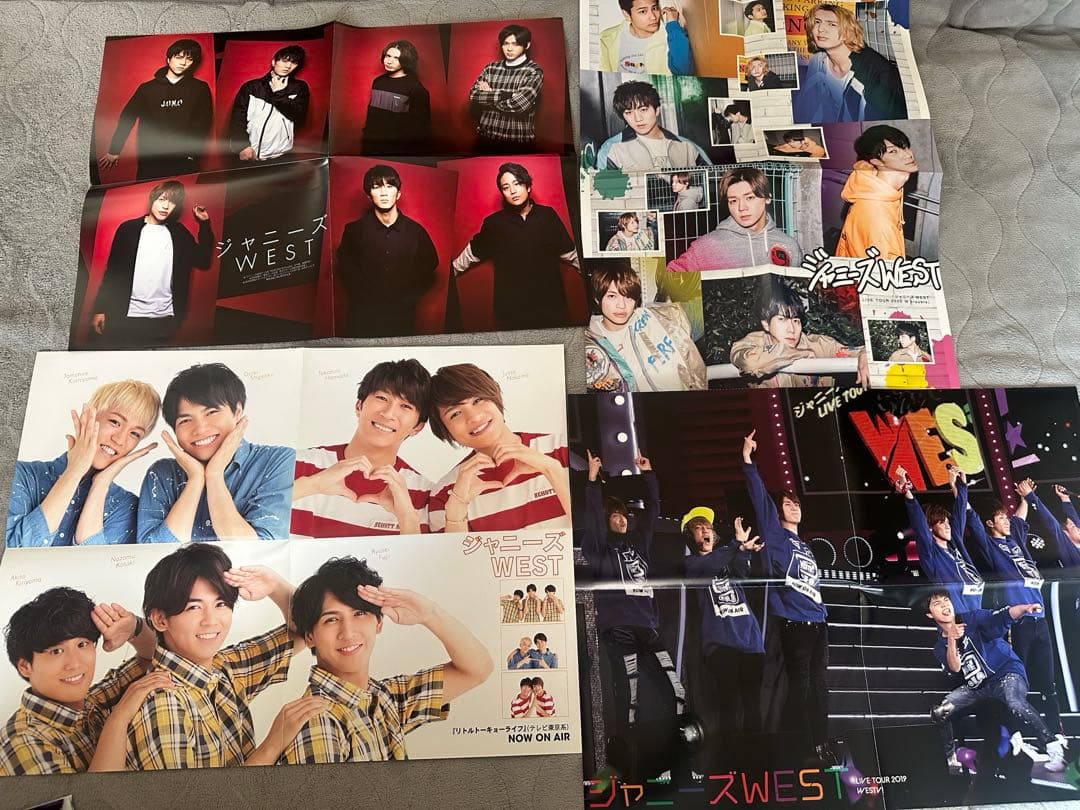 WEST. グッズセット (うちわ,キーホルダー,写真,本,ピンナップなど)