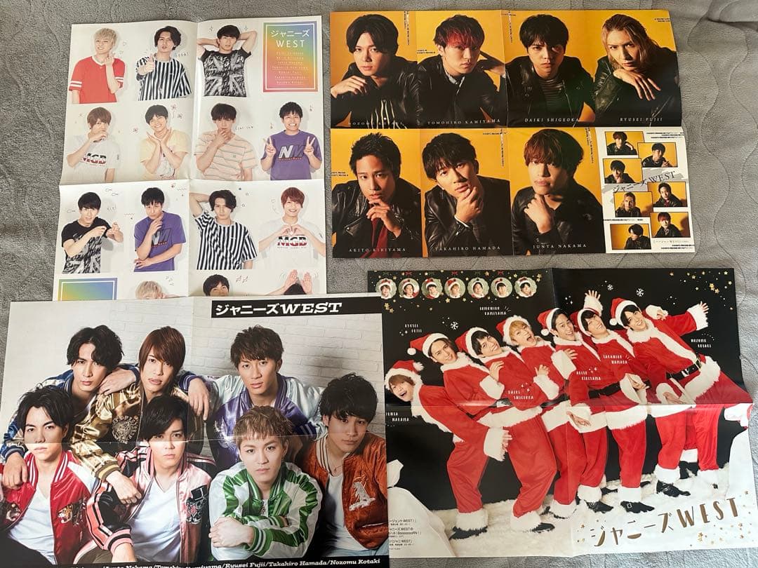 WEST. グッズセット (うちわ,キーホルダー,写真,本,ピンナップなど)
