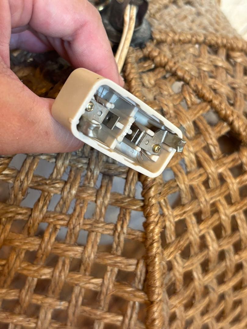 ペンダントライト ラタン レトロ 籐製 ランプシェード